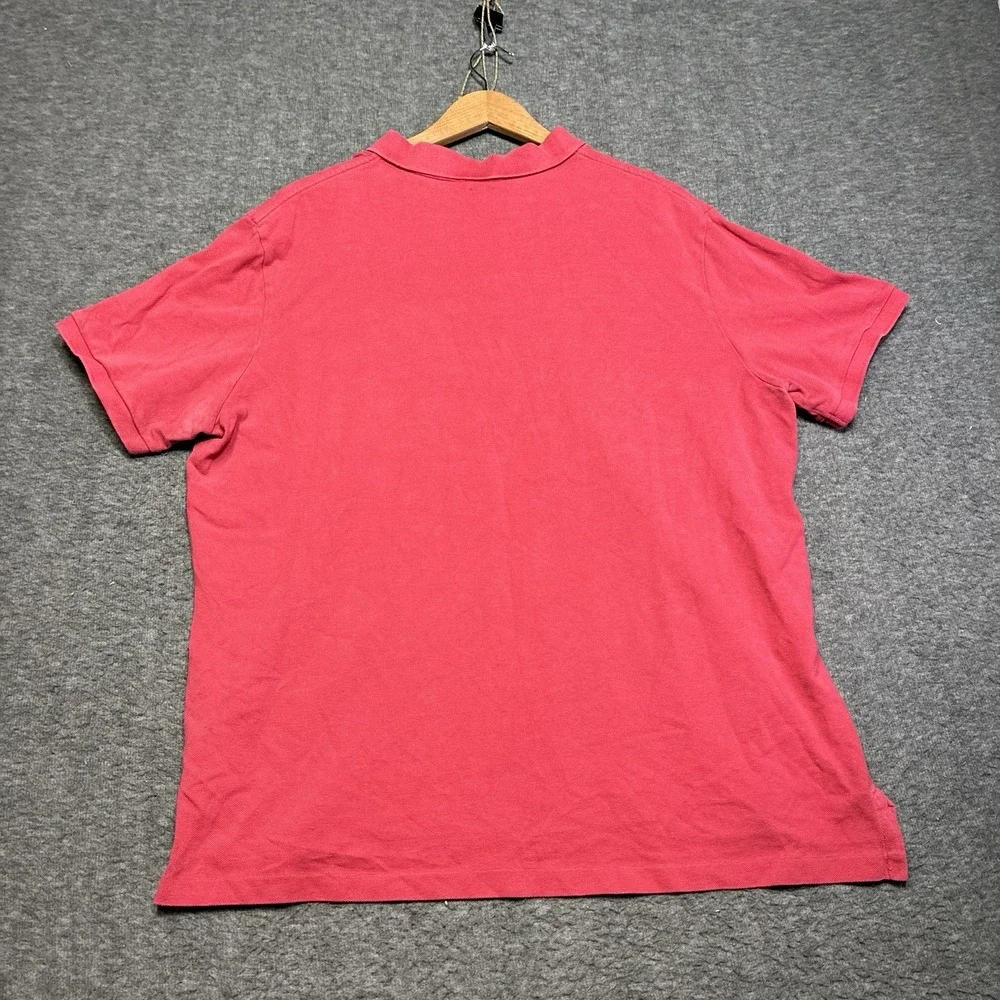 Polo Ralph Lauren Shirt Mens XL Red‎ Pony Golf Rugby Faded Y2K Baller Cotton